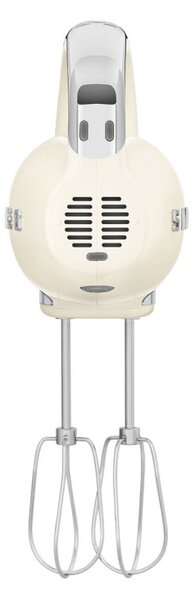 Ръчен миксер SMEG 50's Style HMF01CREU, 250W, 9 скорости, Турбо, Скрит LED дисплей, Таймер, Аксесоари, Кремав