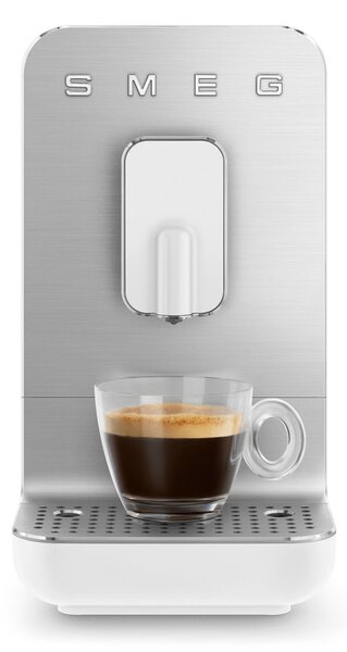 Еспресо машина SMEG Collezione BCC11WHMEU, 1350 W, 19 bar, 1.4 л, 8 функции, Вградена мелачка, Бял