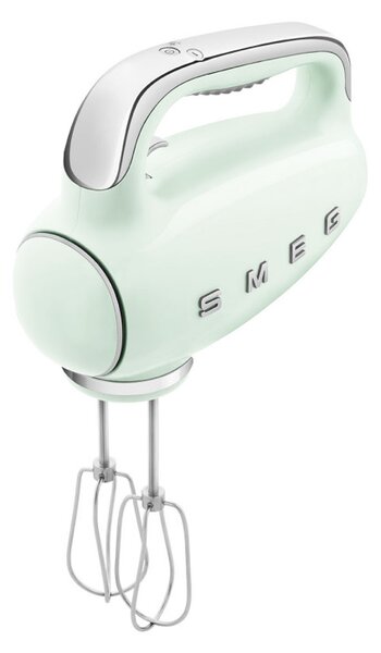 Ръчен миксер SMEG 50's Style HMF01PGEU, 250W, 9 скорости, Турбо, Скрит LED дисплей, Таймер, Аксесоари, Зелен