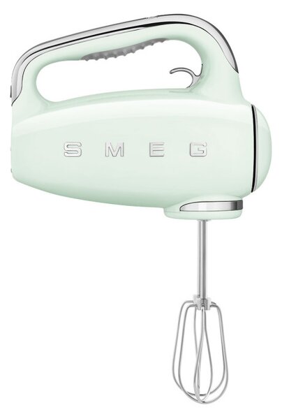 Ръчен миксер SMEG 50's Style HMF01PGEU, 250W, 9 скорости, Турбо, Скрит LED дисплей, Таймер, Аксесоари, Зелен