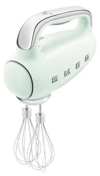 Ръчен миксер SMEG 50's Style HMF01PGEU, 250W, 9 скорости, Турбо, Скрит LED дисплей, Таймер, Аксесоари, Зелен