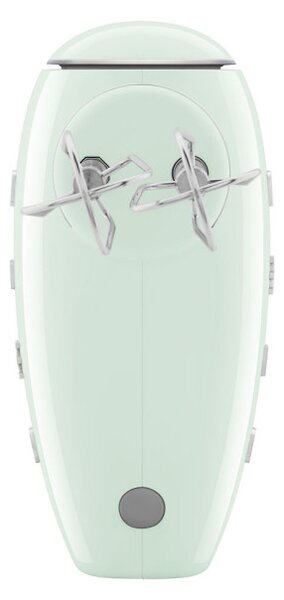 Ръчен миксер SMEG 50's Style HMF01PGEU, 250W, 9 скорости, Турбо, Скрит LED дисплей, Таймер, Аксесоари, Зелен
