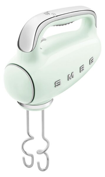 Ръчен миксер SMEG 50's Style HMF01PGEU, 250W, 9 скорости, Турбо, Скрит LED дисплей, Таймер, Аксесоари, Зелен