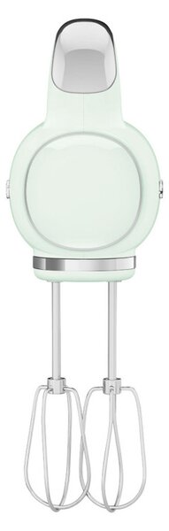 Ръчен миксер SMEG 50's Style HMF01PGEU, 250W, 9 скорости, Турбо, Скрит LED дисплей, Таймер, Аксесоари, Зелен