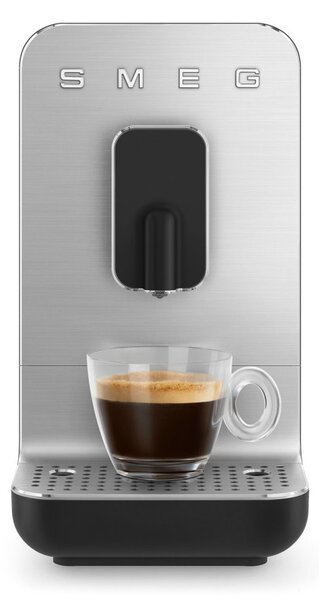 Еспресо машина SMEG Collezione BCC11BLMEU, 1350 W, 19 bar, 1.4 л, 8 функции, Вградена мелачка, Черен