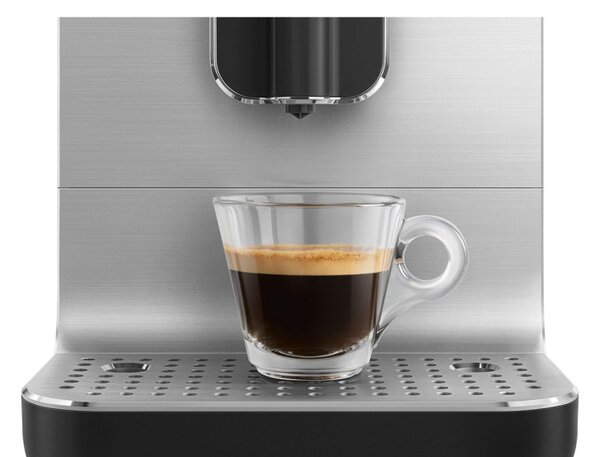 Еспресо машина SMEG Collezione BCC11BLMEU, 1350 W, 19 bar, 1.4 л, 8 функции, Вградена мелачка, Черен