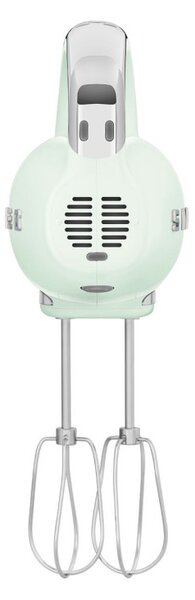 Ръчен миксер SMEG 50's Style HMF01PGEU, 250W, 9 скорости, Турбо, Скрит LED дисплей, Таймер, Аксесоари, Зелен