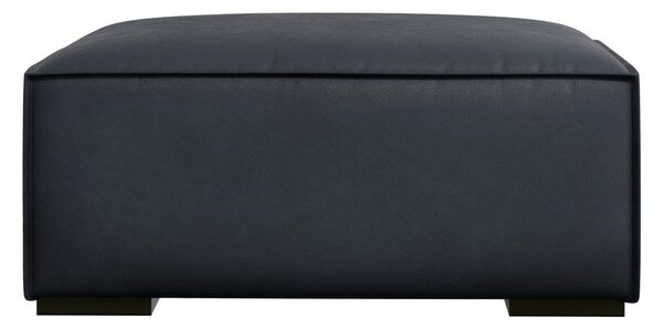 Тъмносиня кожена табуретка Madame – Windsor & Co Sofas