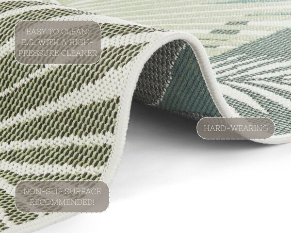 Зелен/бежов външен килим 80x150 cm Vai – NORTHRUGS