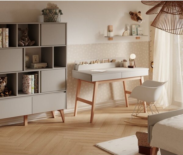 Детско бюро с бял плот 60x120 cm Swing - Pinio