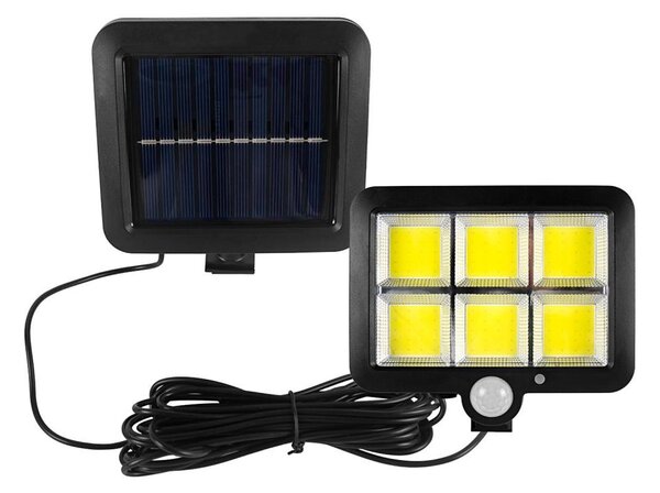 LED соларен прожектор с сензор LED/1,5W/3,7V 6000K IP44 1200 mAh