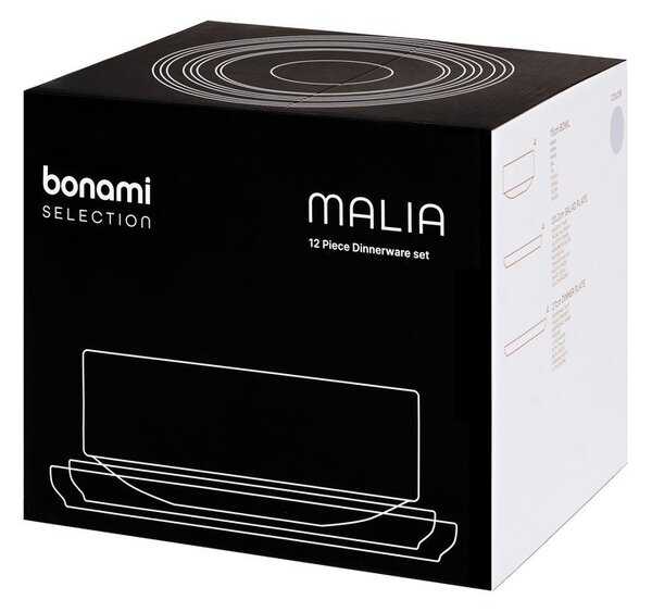 Керамичен кремав комплект от 12 части Malia - Bonami Selection