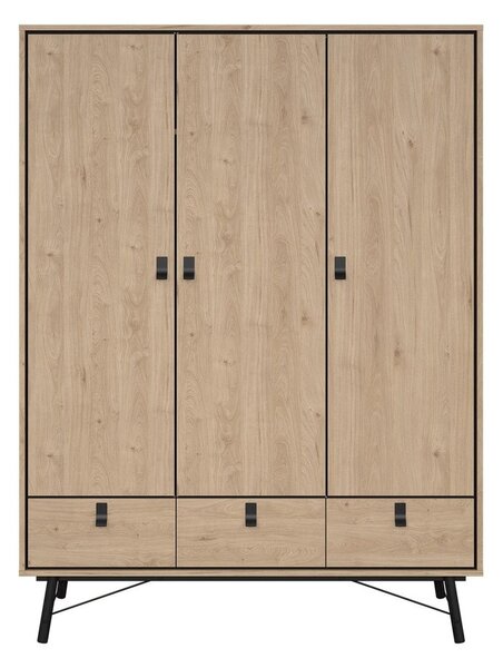 Гардероб с дъбов декор в естествен цвят 150x200 cm Ry - Tvilum