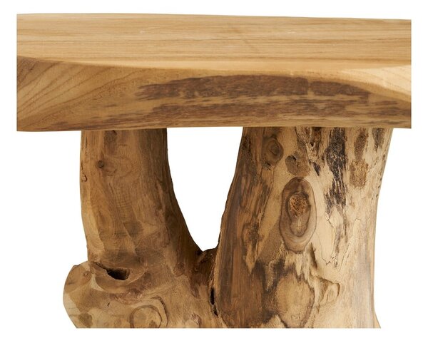 Кръгла странична масичка от масивно тиково дърво ø 40 cm Palena – House Nordic