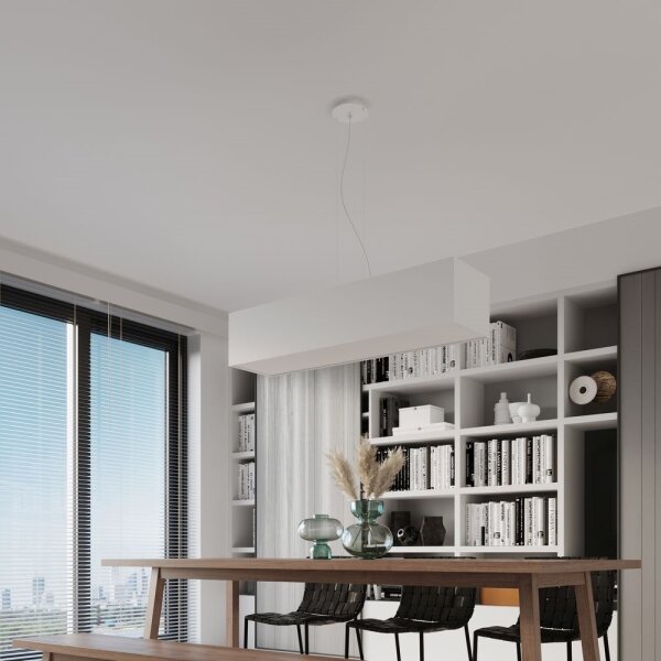 Sollux SL.0781 - Висящ полилей SANTA 5xE27/60W/230V 120см бял