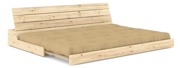 Разтегателен диван в цвят горчица 196 cm Base – Karup Design