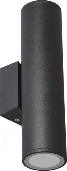 Екстериорен аплик 2xGU10/35W/230V IP54 кръгъл черен