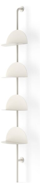 Метална модулна система за рафтове в матово бял цвят 27x203,5x35 cm Solis – Umbra