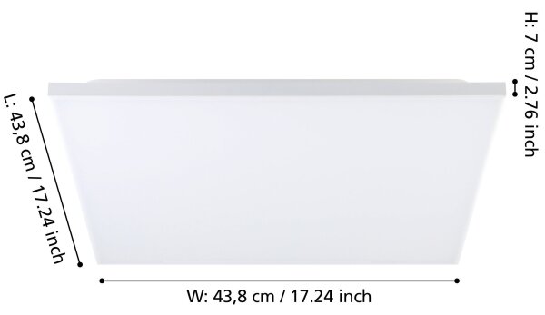 Eglo 900704 - LED Плафон TURCONA LED/21W/230V