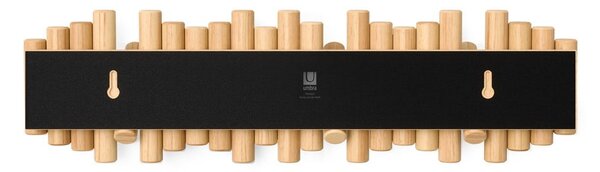 Стенна закачалка от масивен бор в естествен цвят 61 cm Picket – Umbra