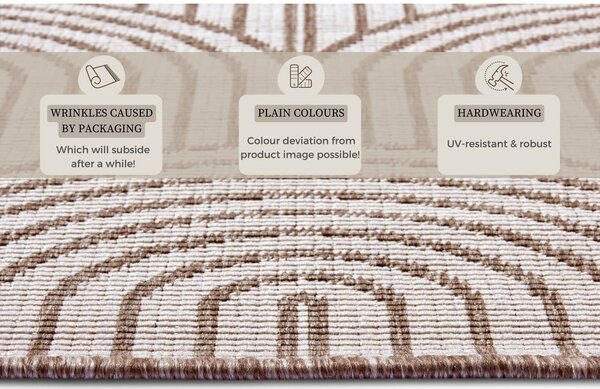 Кафяв външен килим 160x230 cm Pangli Linen – Hanse Home
