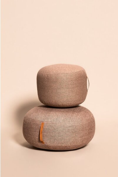 Светлокафяв пуф Zerio, ø 50 cm Mochi - Hübsch