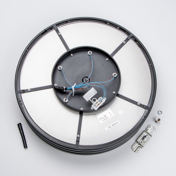 Brilagi - LED кристално таванно осветително тяло VELURE 5xE14/40W/230V черно