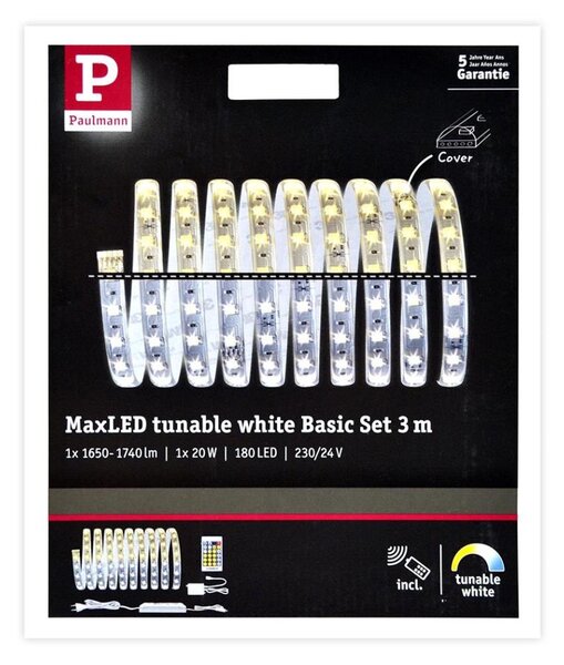 Paulmann 70624 - LED лента MAXLED 3м 20W 230V с димер и дистанционно