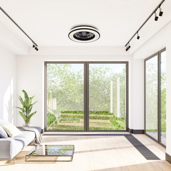 LED Димируем плафон с вентилатор LED/48W/230V 3000-6500K + д.у