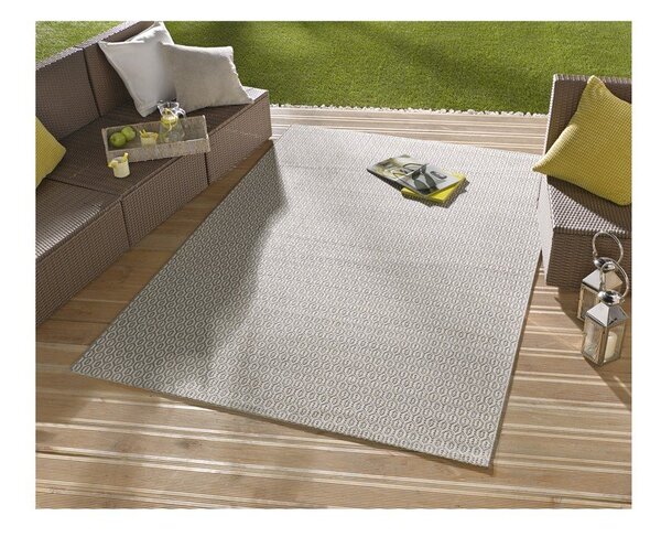 Сив килим за открито , 140 x 200 cm Coin - NORTHRUGS