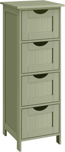 Шкаф за баня с чекмеджета Songmics Green 30x30x82 cm