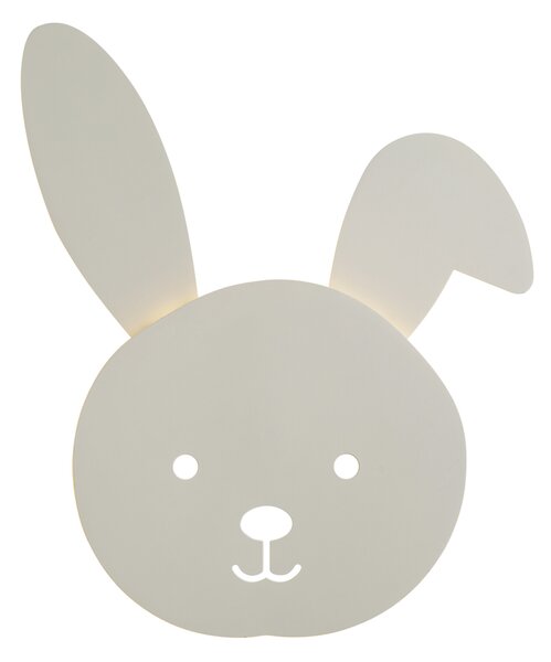 Детска стенна лампа бежова с LED 3-степенно димиране - Benny the Bunny