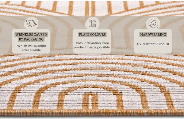 Външен килим в цвят жълта охра 80x150 cm Pangli Ochre – Hanse Home