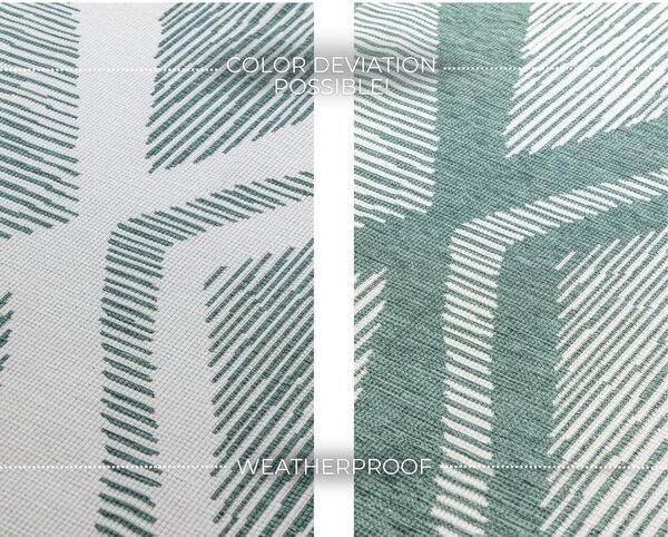 Зелено-кремав външен килим 120x170 cm Gemini – Elle Decoration