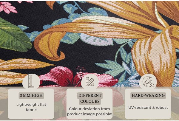 Черен външен килим 80x165 cm Flair – Hanse Home