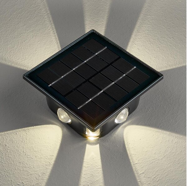 Immax 08487L - LED соларен стенен фенер с сензор LED/2W/5V IP54