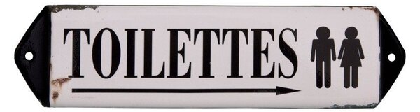 Метална табела 30,5x7 cm Toilettes – Antic Line