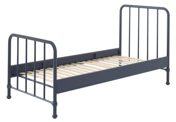 Тъмносиньо метално детско легло 90x200 cm BRONXX – Vipack