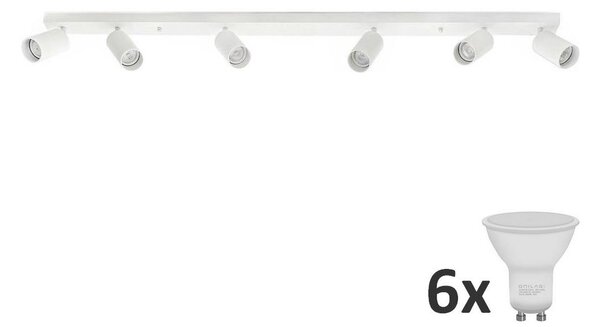 LED Спот ANGIE 6xGU10/6W/230V бял
