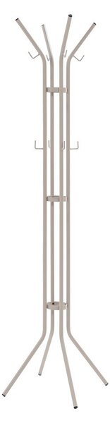 Кафяво-сива метална стойка за връхни дрехи ø 40x170 cm Jessy – Spinder Design