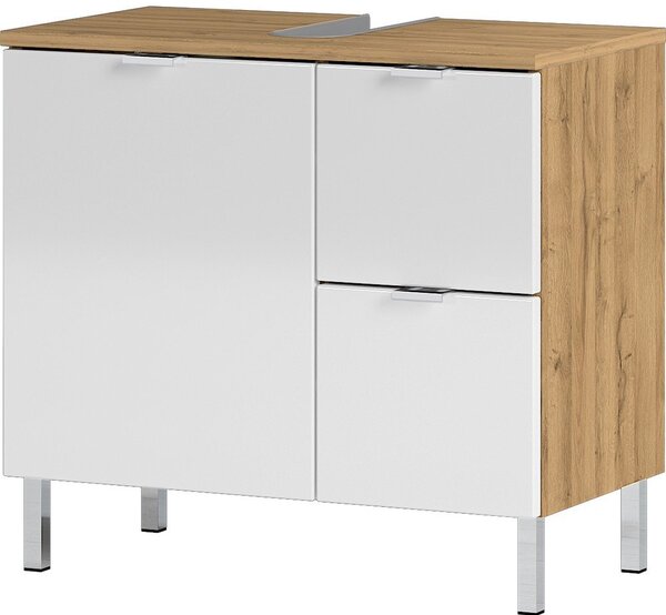 Бял шкаф под умивалника от дъб 60x56 cm Mauresa - Germania