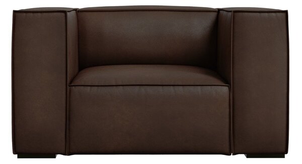 Тъмнокафяв кожен фотьойл Madame - Windsor & Co Sofas