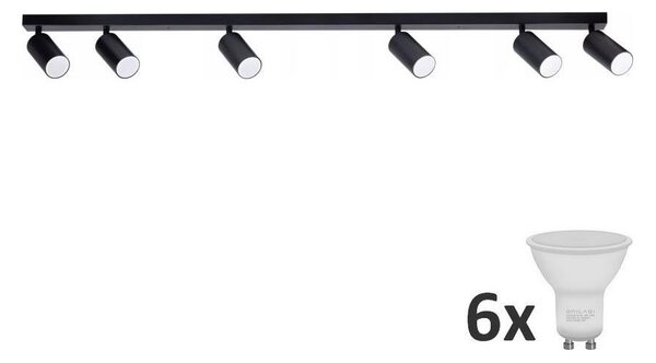 LED Спот ANGIE 6xGU10/6W/230V черен