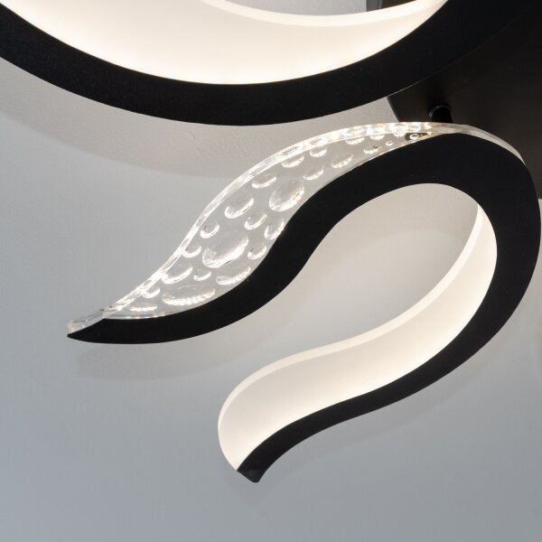 Brilagi - LED Димируем полилей за повърхностен монтаж TWIST LED/65W/230V 3000-6500K черен + д.у