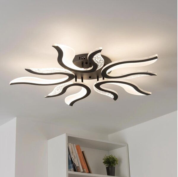 Brilagi - LED Димируем полилей за повърхностен монтаж TWIST LED/65W/230V 3000-6500K черен + д.у