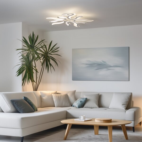 Brilagi - LED Димируем полилей за повърхностен монтаж TWIST LED/65W/230V 3000-6500K бял + д.у