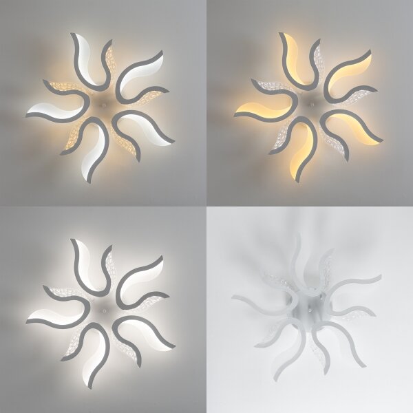Brilagi - LED Димируем полилей за повърхностен монтаж TWIST LED/65W/230V 3000-6500K бял + д.у