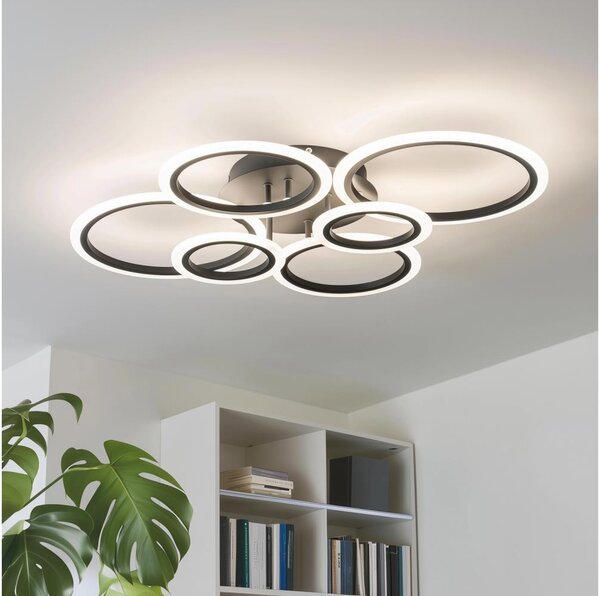 Brilagi - LED Димируем полилей за повърхностен монтаж ORBITS LED/85W/230V 3000-6500K черен + д.у