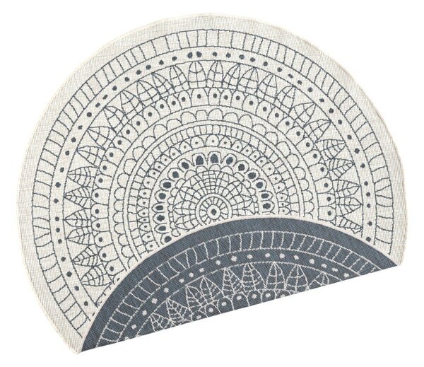 Сив и кремав килим за открито , ⌀ 140 cm Porto - NORTHRUGS