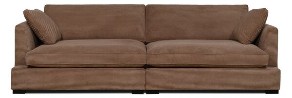 Светлокафяв диван от рипсено кадифе 266 cm Mobby – Scandic